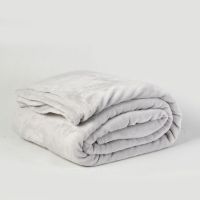 Frazada Flannel Hotel 1.5 Plazas Gris Claro