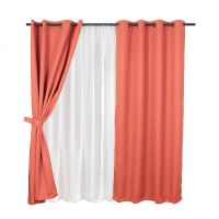 Set Cortina Blackout Emb. 8pzas Arg. 140x220 Terra Frutillar