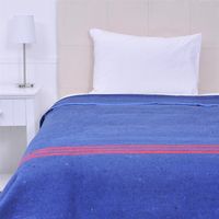 Frazada Termica King Lineas Azul