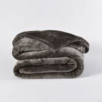 Frazada Flannel basica King gris Fabrics