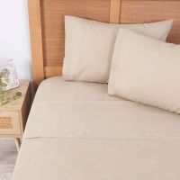 Sábana 180H Lisa Super King Beige