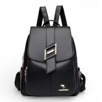 Mochila de Mujer Chic Cuero Pu Suave Juvenil Impermeable Gran Capacidad