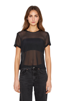 Polera Net manga corta negra Jacinta Tienda