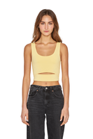 Croptop Cut Out amarillo Jacinta Tienda