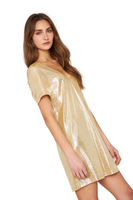 Vestido Night dorado Jacinta Tienda