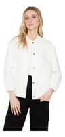 Chaqueta Bomber Manga Larga Blanca Jacinta Tienda