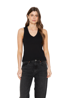 Polera Mae Cuello en V negra Jacinta Tienda