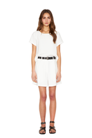 Polera Ana manga corta blanca Jacinta Tienda