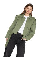 Chaqueta Aviadora Cotton verde Jacinta Tienda