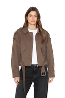 Chaqueta Aviadora Cotton café Jacinta Tienda