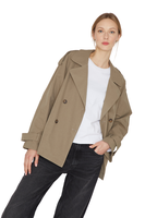 Trench Coat Stone verde Jacinta Tienda