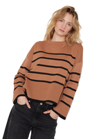 Chaleco Verna rayas camel Jacinta Tienda