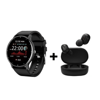 Kit Smartwatch ZL02D + Audífonos Bluetooth Xiaomi Airdots2 Negro Openbox
