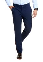Pantalón Twill Sin Pliegues L/33 Navy