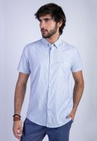 Camisa Listada Lancaster F Blue