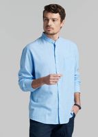 Camisa Cuello Mao Lino Midland Sky