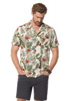 Camisa Estampada Michigan Fj Ecru