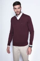 Melange Sweater Smart Casual L/S Burgundy
