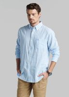 Camisa Lino Listada Omaga Sky