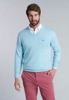 Sweater V Neck Melange F Lt Turquoise