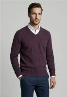Sweater Atlanta V-Neck Burgundy Melange