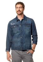 Chaqueta Denim Con Parche Blue