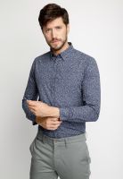 Camisa Estampada Irving F Ecru