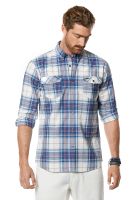 Camisa Checkered Texas Fj Blue