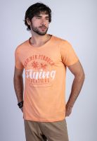 Polera Dirty Wash Seatle Orange