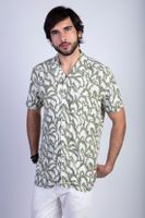 Camisa Estampada Hojas F Military