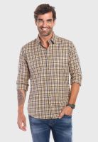 Camisa Checkered Portland F Mustard