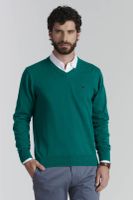Sweater V Neck Solido F Smart Casual Lt River