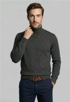 Sweater Turtle Neck Black  Melange