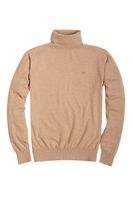Sweater Smart Casual Turtle Neck Beige Melange