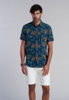 Camisa Estampada Dublin Fj Navy