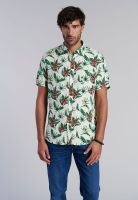 Camisa Estampada Dublin Fj Ecru