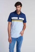 Polera Polo Rayas Chicago Sky Melange