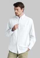 Camisa Sport Lino Lowell White