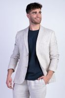 Blazer Lino Striped Sand