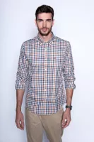 Camisa Check Virginia F Camel