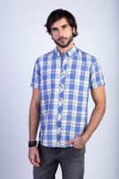 Camisa Checkered Morgan F Blue