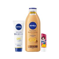 NIVEA Manos Q10 Antiedad + Loción Corporal Q10 +Bálsamo