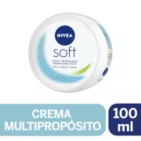 Crema Multipropósito Nivea Soft Cara Manos Cuerpo 100ml