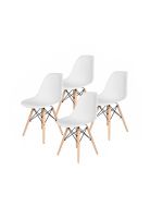Pack de 4 Sillas Eames Blancas