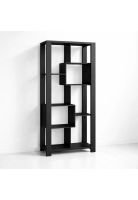 Estantería Prisma Noir Librero Geométrico Moderno - Negro