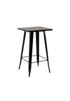 Mesa Tolix de bar o terraza o restaurant 105 cm de alto 60x60cm - Negra