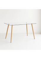 Mesa de Comedor Vidrio Rectangular 120x80