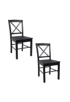 Pack de 2 Sillas de Madera Simply Negra