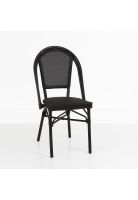 Silla Bistro Parisina Textileno - Negro