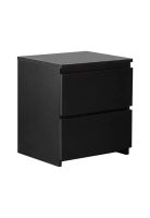 Velador Cajon Doble Minimal Oscuro